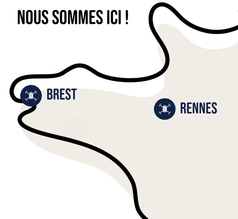 Carte des centres de formation en bretagne à Brest et Rennes